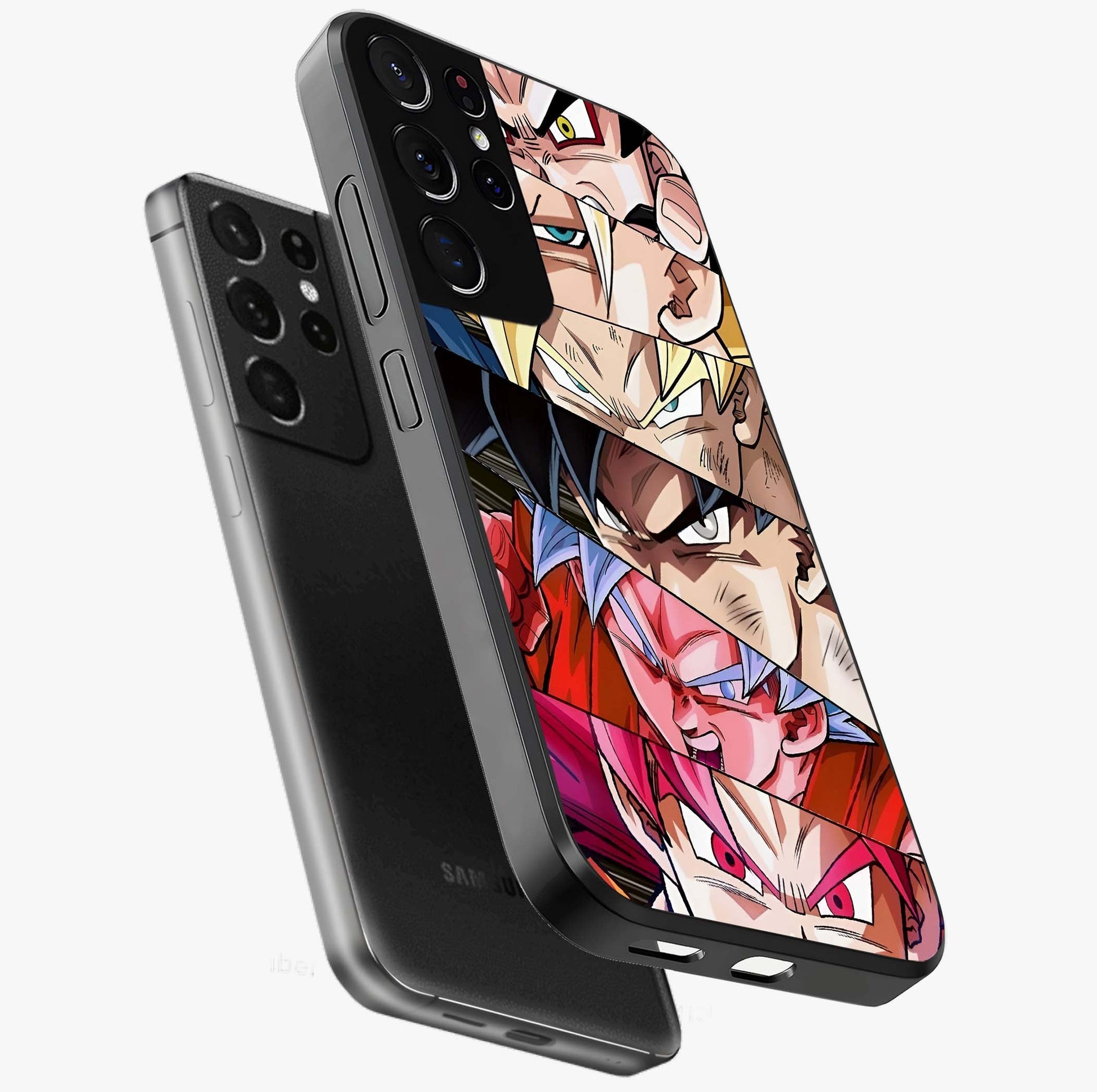Anime Character Glass Case displayed in angled mockup highlighting colorful anime character illustration.