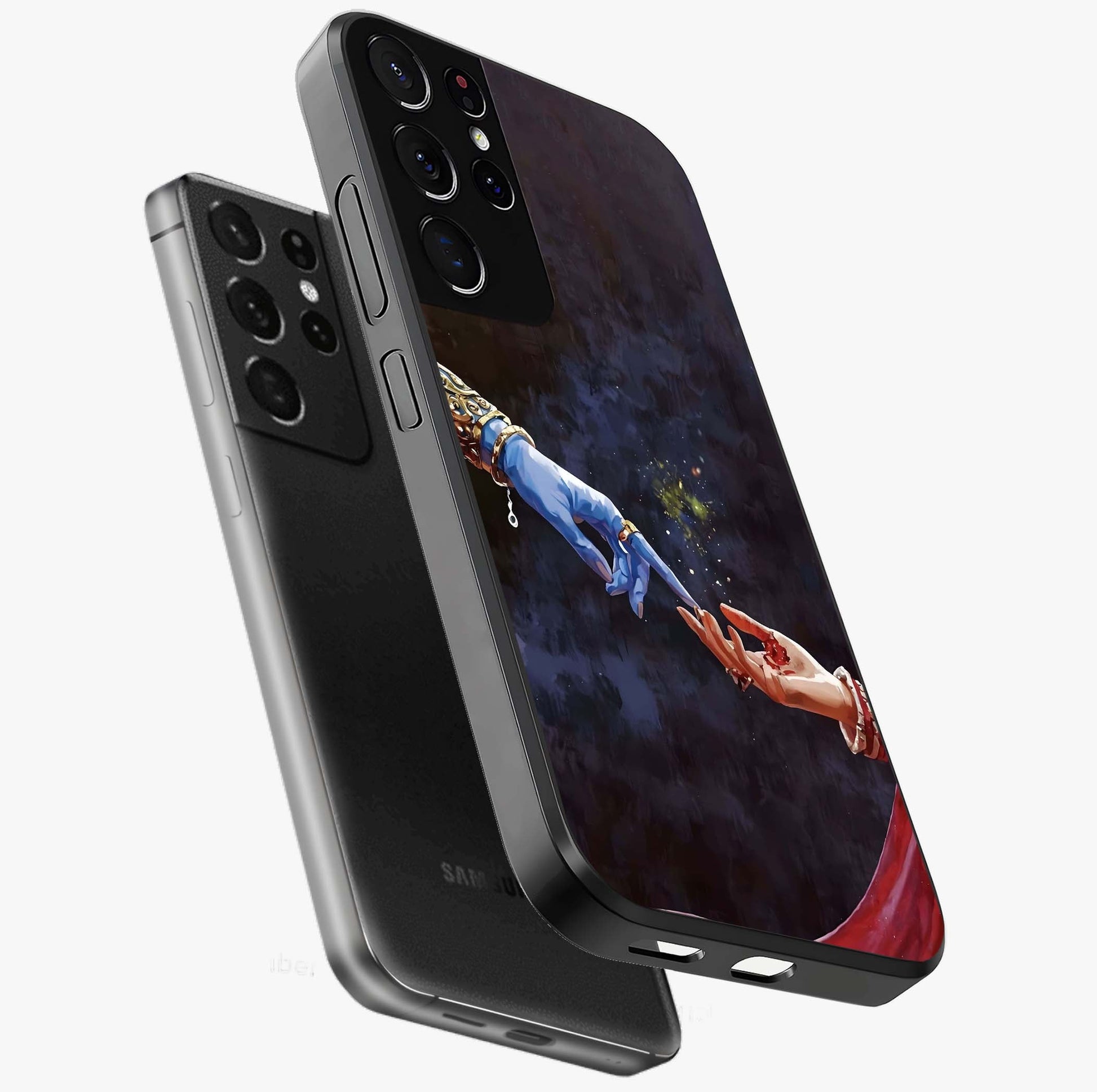 Divine Touch Eternal Glass Case displayed in angled mockup highlighting elegant divine inspired design with calm aesthetic style.