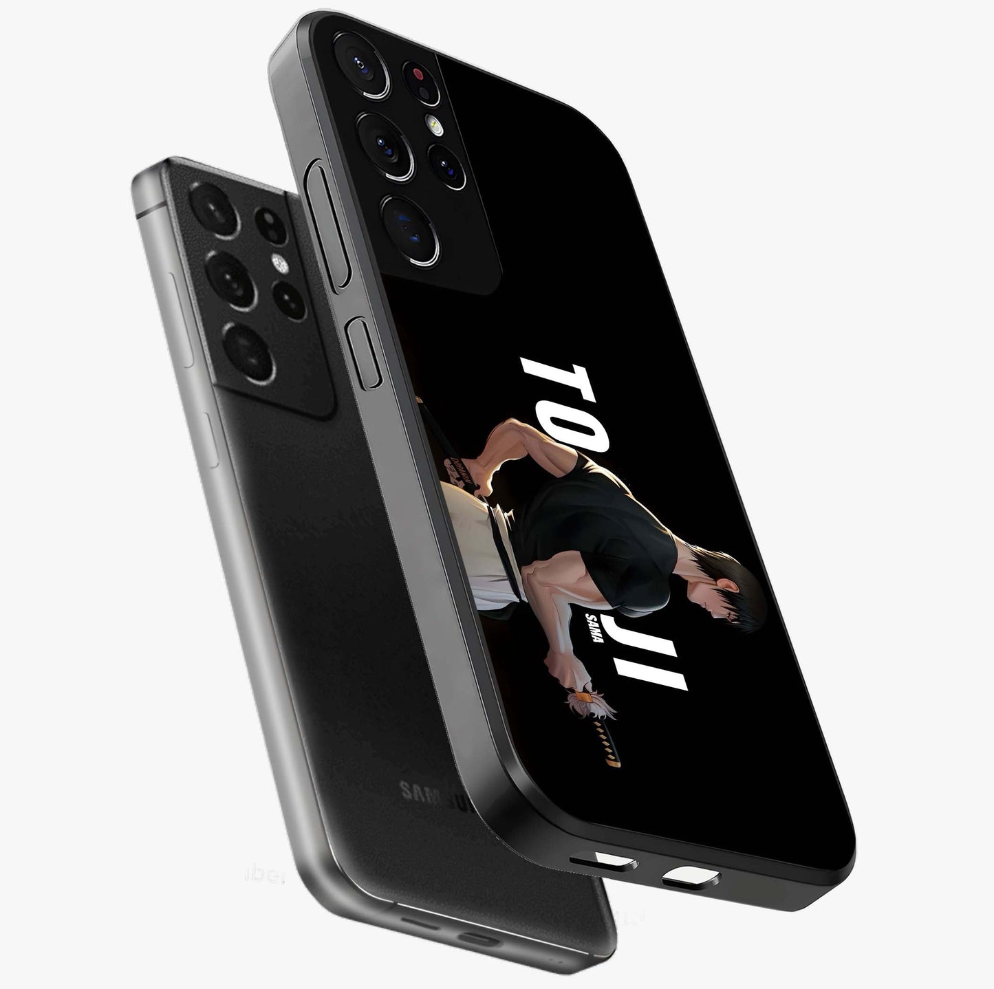 Midnight Blade Resolve Glass Case displayed in angled mockup highlighting powerful blade illustration with dramatic dark aesthetic.