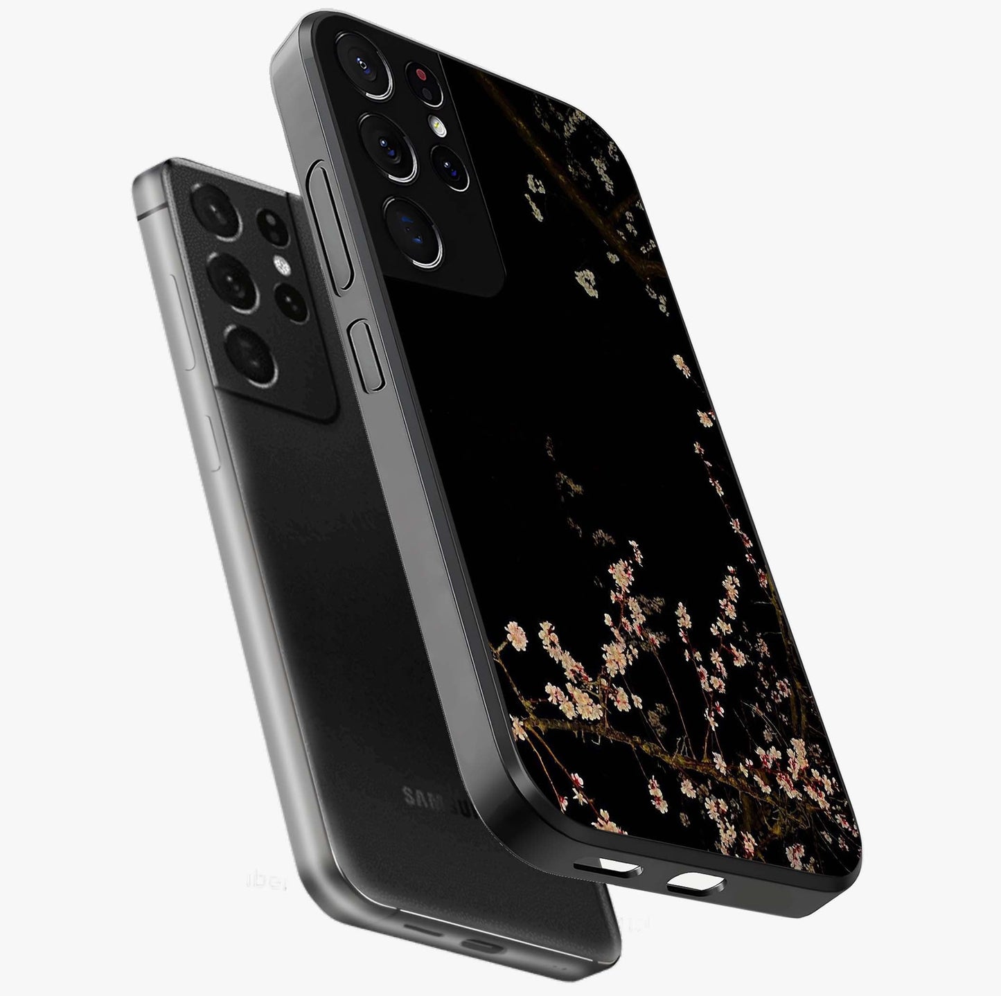 Petal Moon Light With Custom Name Glass Case displayed in angled mockup highlighting delicate petal design with custom name feature.