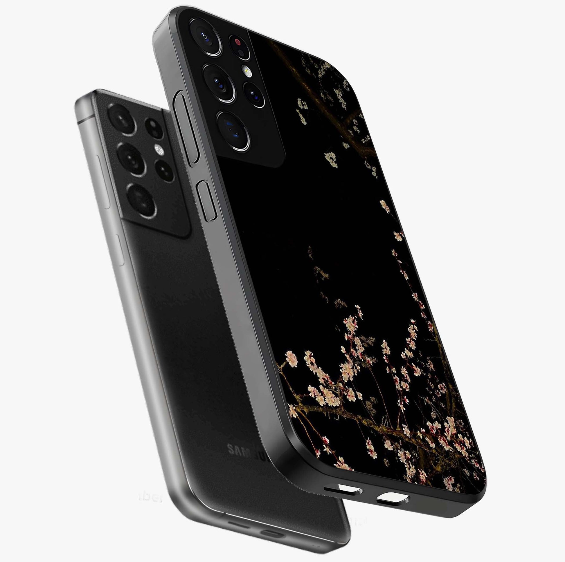 Petal Moon Light With Custom Name Glass Case displayed in angled mockup highlighting delicate petal design with custom name feature.