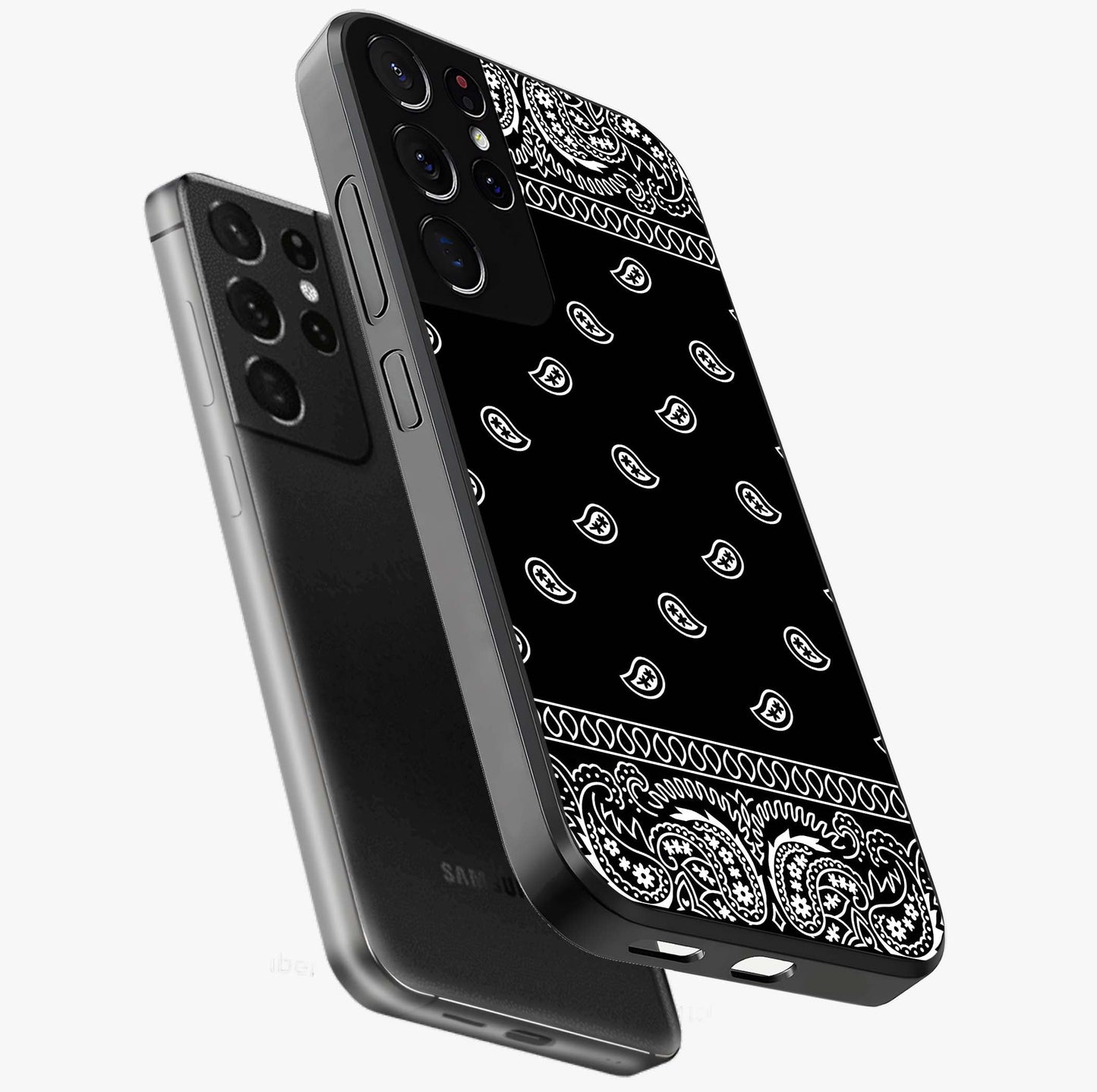 Retro Rebel Threads Glass Case displayed in angled mockup highlighting retro inspired graphic design with rebellious aesthetic.
