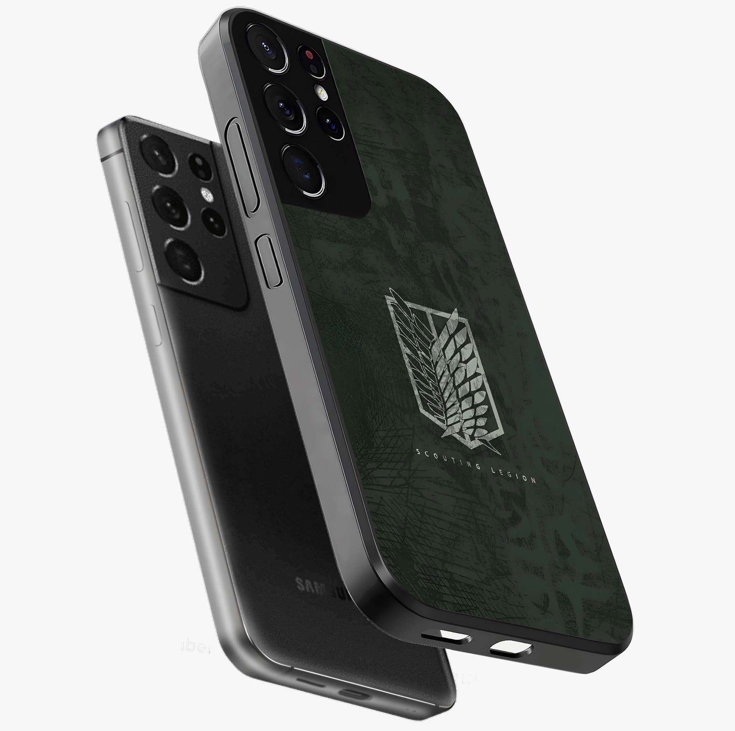 Wings Of Freedom Glass Case displayed in angled mockup highlighting graceful wing design with inspirational aesthetic.