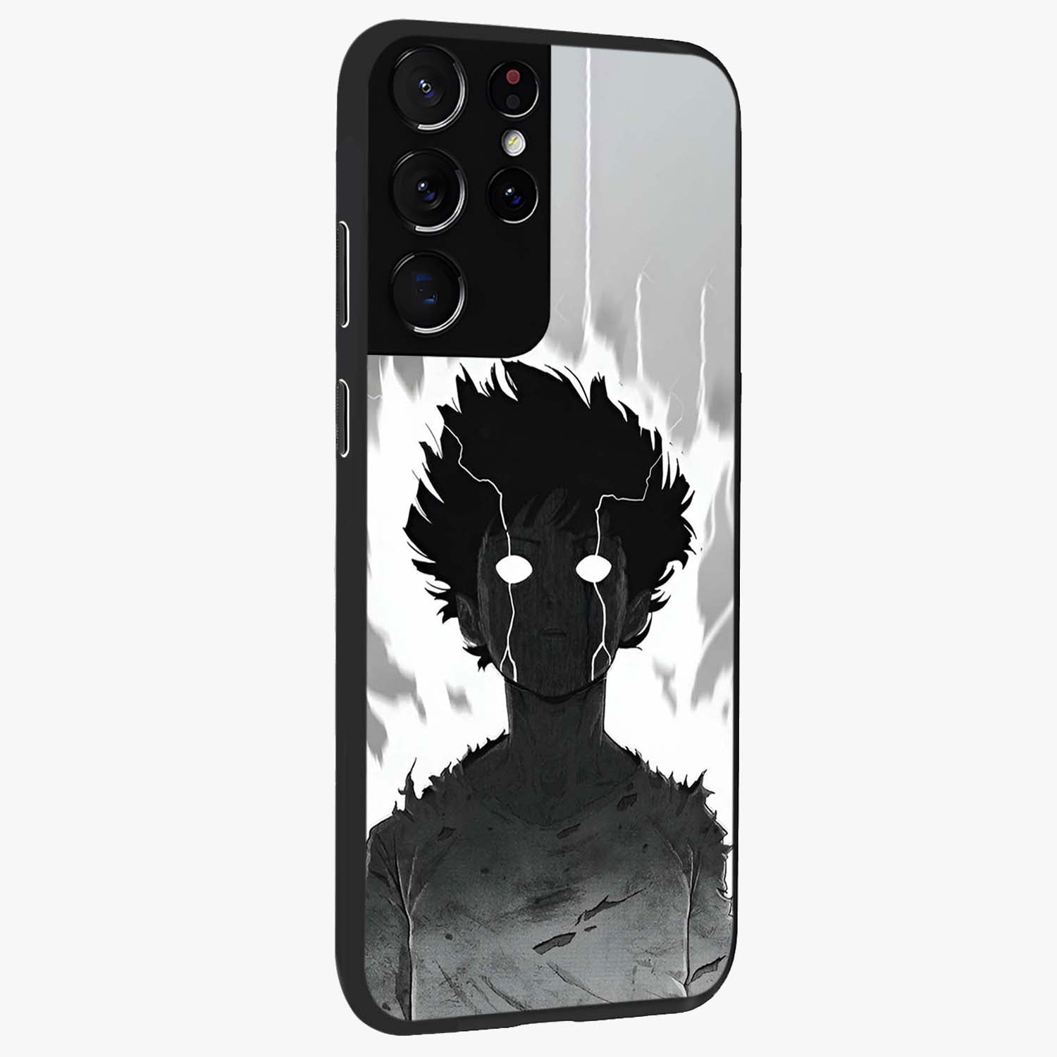 Awakened Inner Rage Glass Case upright view showcasing dramatic artwork with strong expressive aesthetic.
