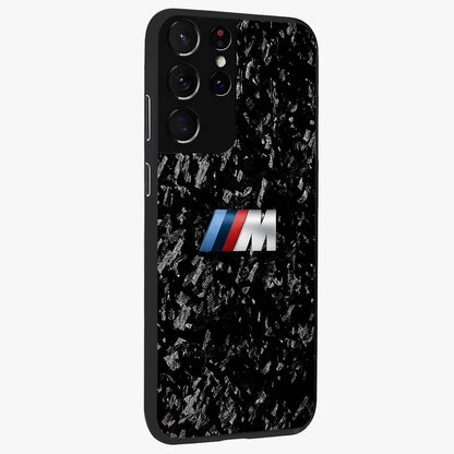 Carbon Speed Mark Glass Case upright view showcasing modern carbon speed graphic with bold automotive theme.