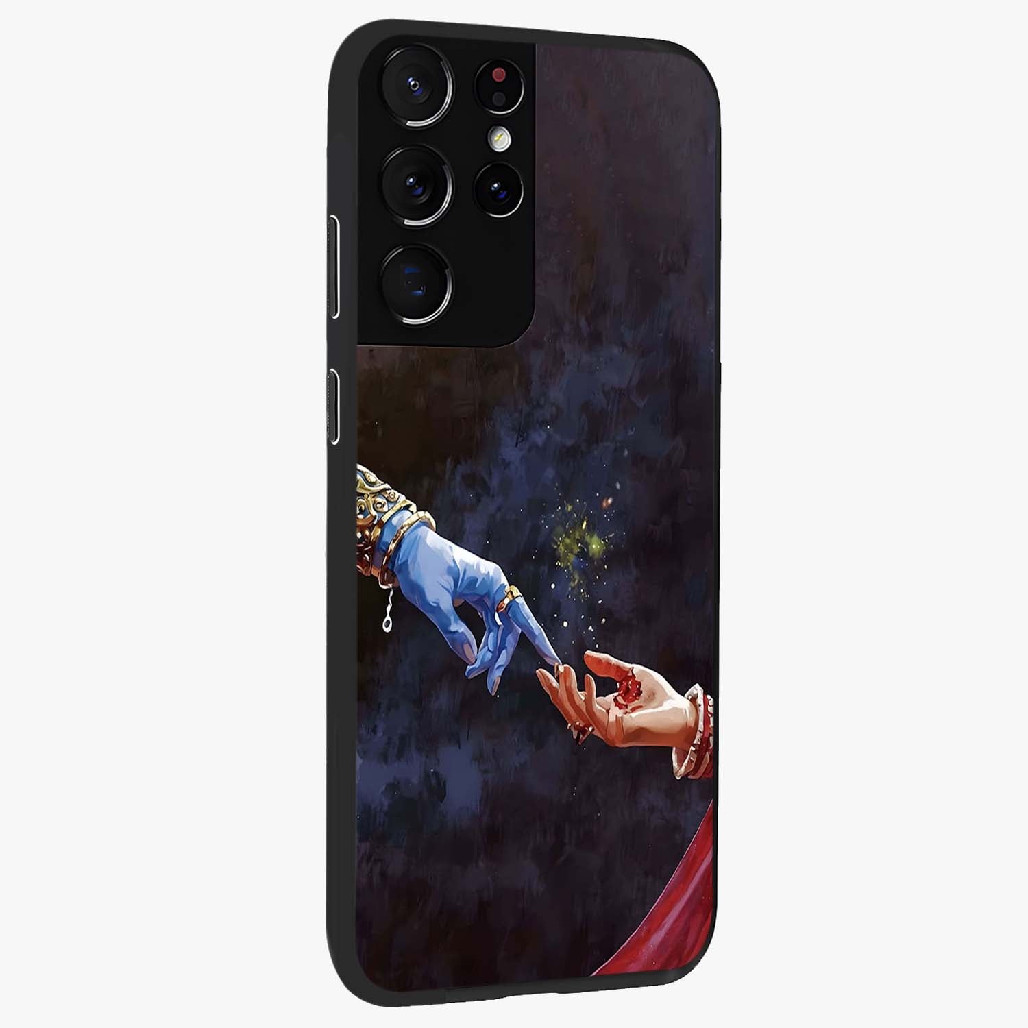 Divine Touch Eternal Glass Case upright view showcasing peaceful spiritual artwork with eternal divine theme.