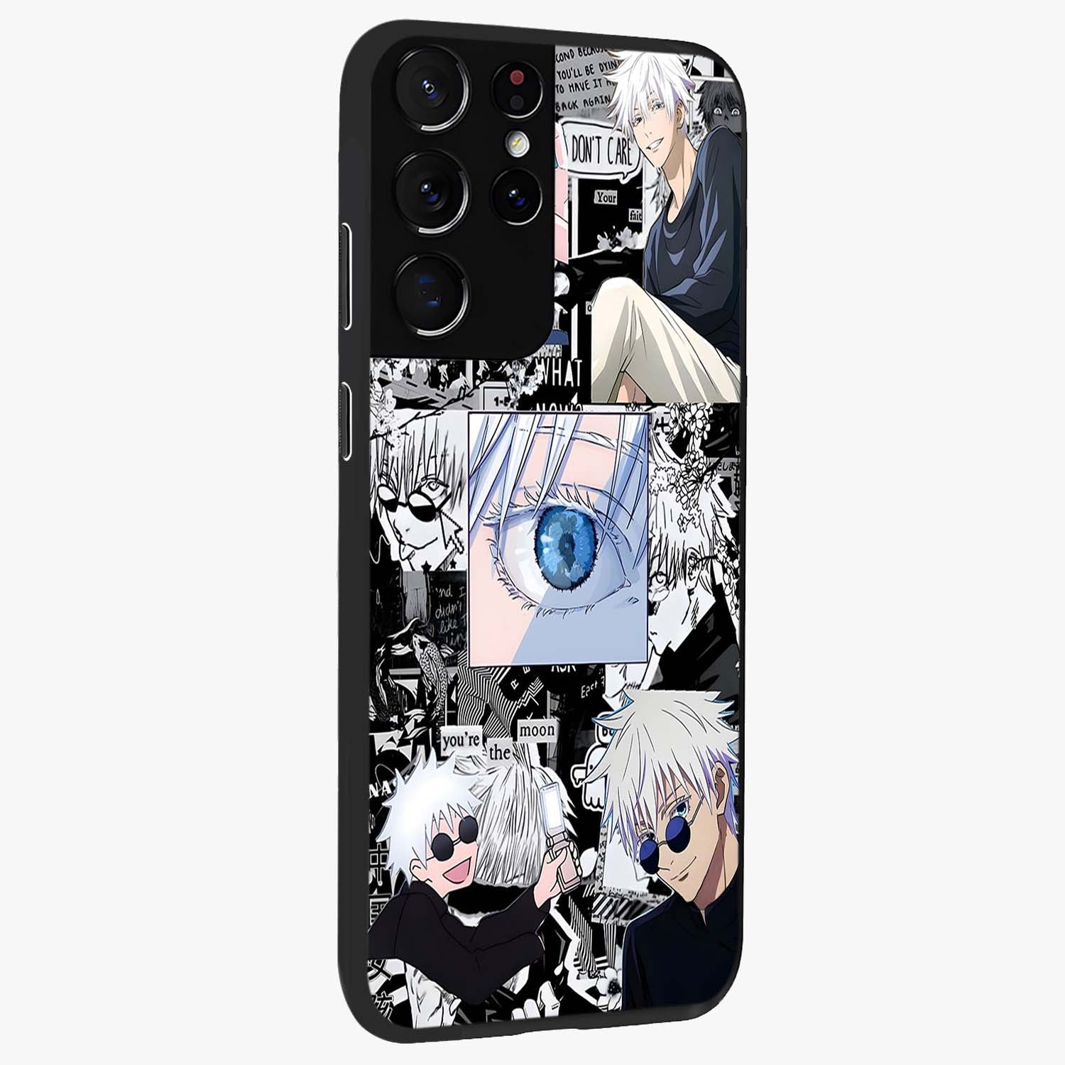 Infinity Sorcerer Chaos Glass Case upright view showcasing dramatic sorcerer artwork with chaotic mystical theme.