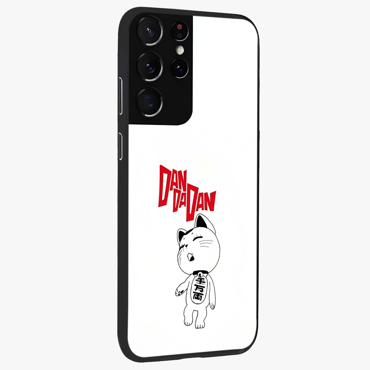 Playful Spirit Charm Glass Case upright view showcasing vibrant charm artwork with fun artistic theme.
