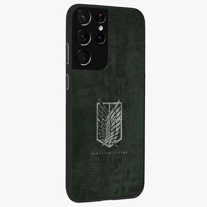 Wings Of Freedom Glass Case upright view showcasing powerful wings artwork with freedom themed design.