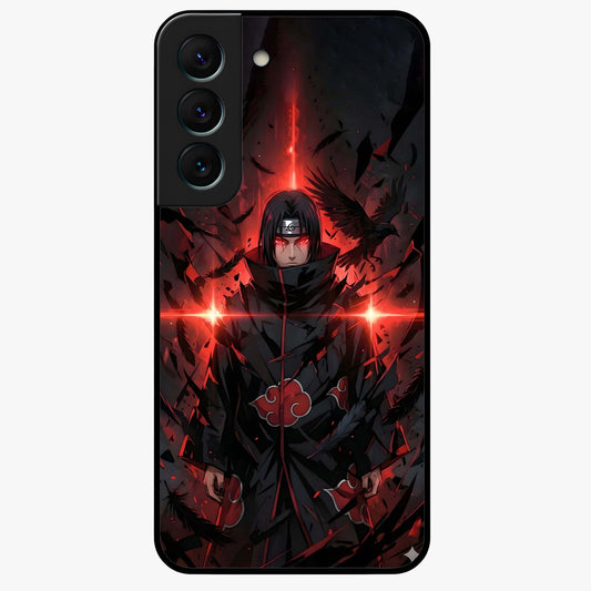 Focus Mode On Glass Case showing flat back view with bold motivational typography design and glossy glass finish.