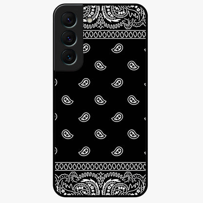 Retro Rebel Threads Glass Case showing flat back view with vintage street style artwork and glossy glass finish.