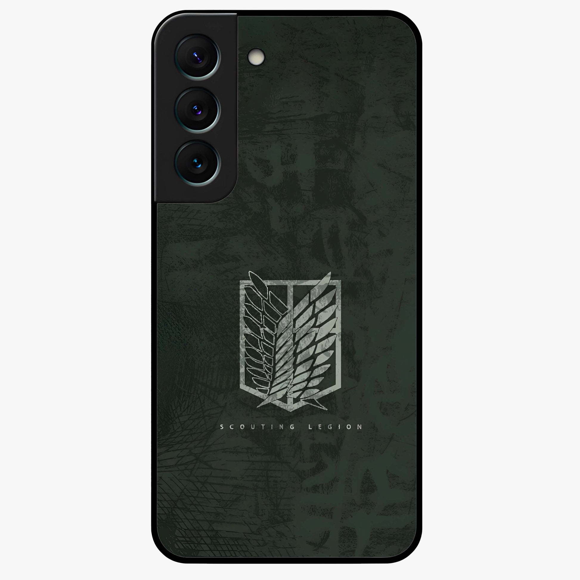 Wings Of Freedom Glass Case showing flat back view with symbolic wings artwork and glossy glass finish.