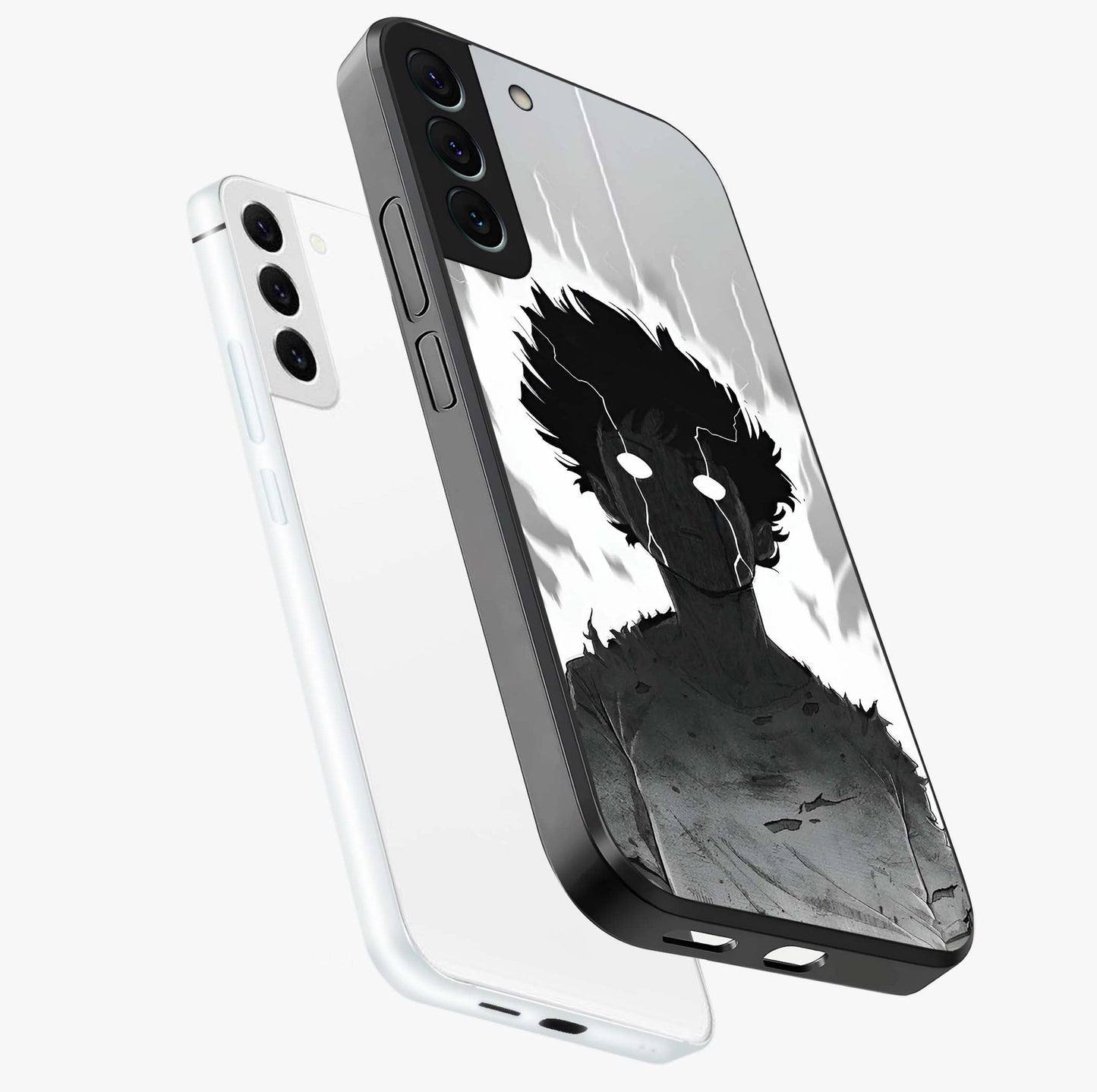 Awakened Inner Rage Glass Case displayed in angled mockup highlighting powerful graphic design and bold artistic theme.