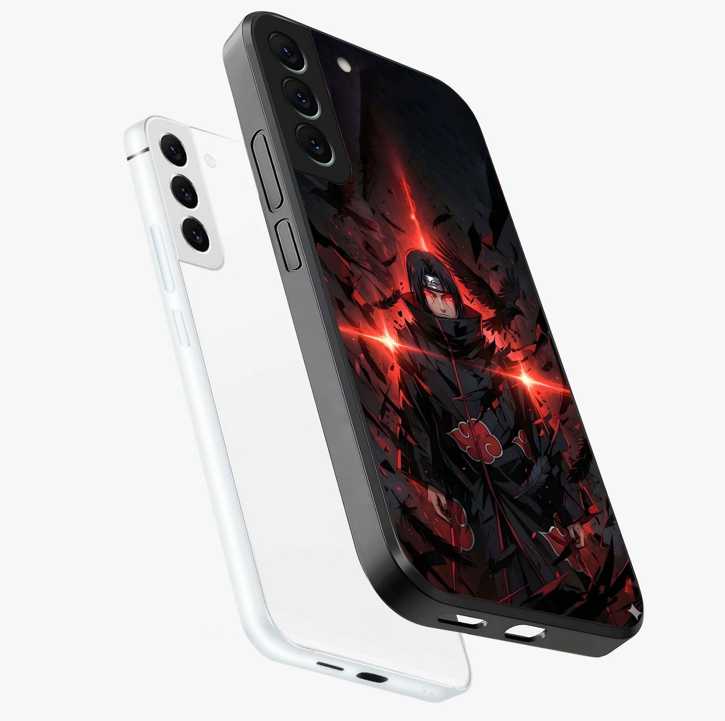 Focus Mode On Glass Case displayed in angled mockup highlighting clean minimal text artwork with modern aesthetic style.