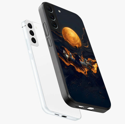 Golden Royal Heritage Glass Case displayed in angled mockup highlighting luxurious heritage design with golden aesthetic style.