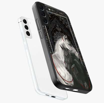 Majestic Ride Legacy Glass Case displayed in angled mockup highlighting sleek vehicle design with bold racing aesthetic.
