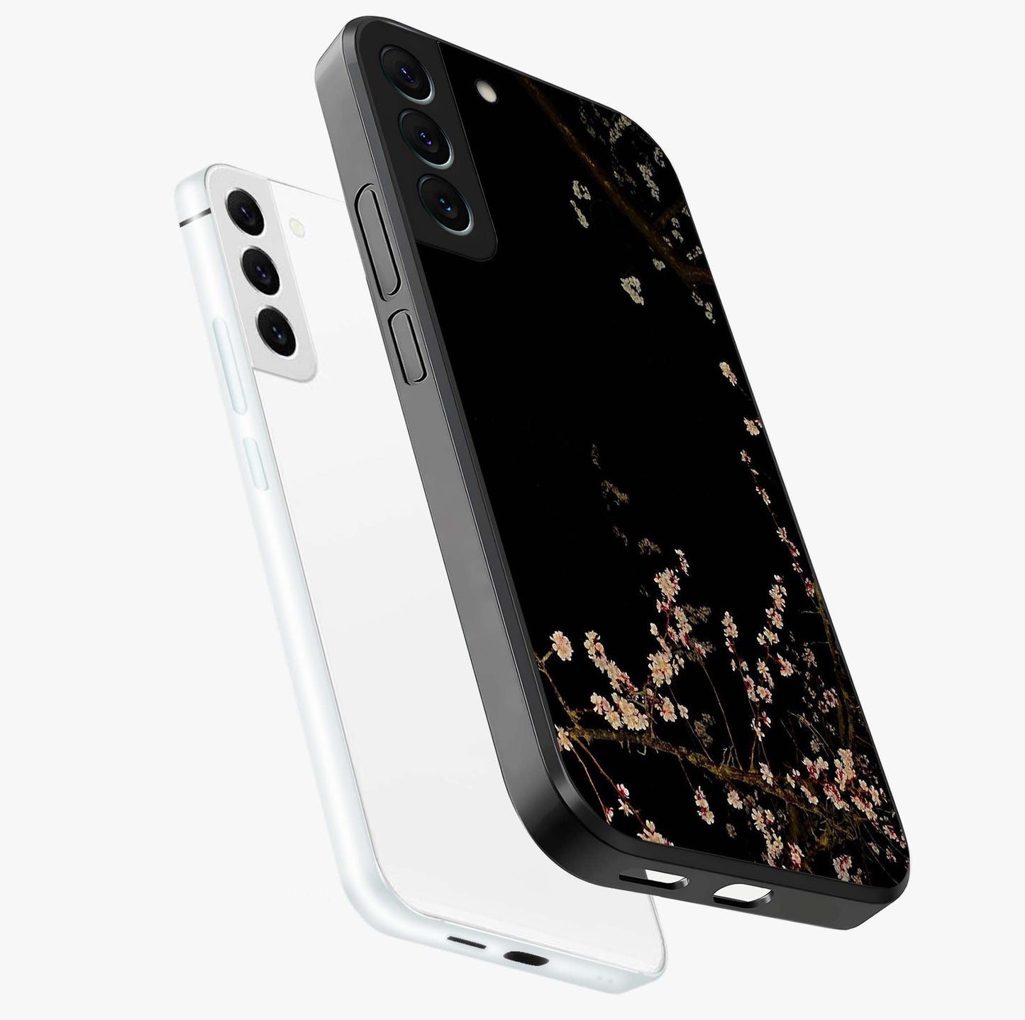 Petal Moon Light With Custom Name Glass Case displayed in angled mockup highlighting delicate petal design with custom name feature.