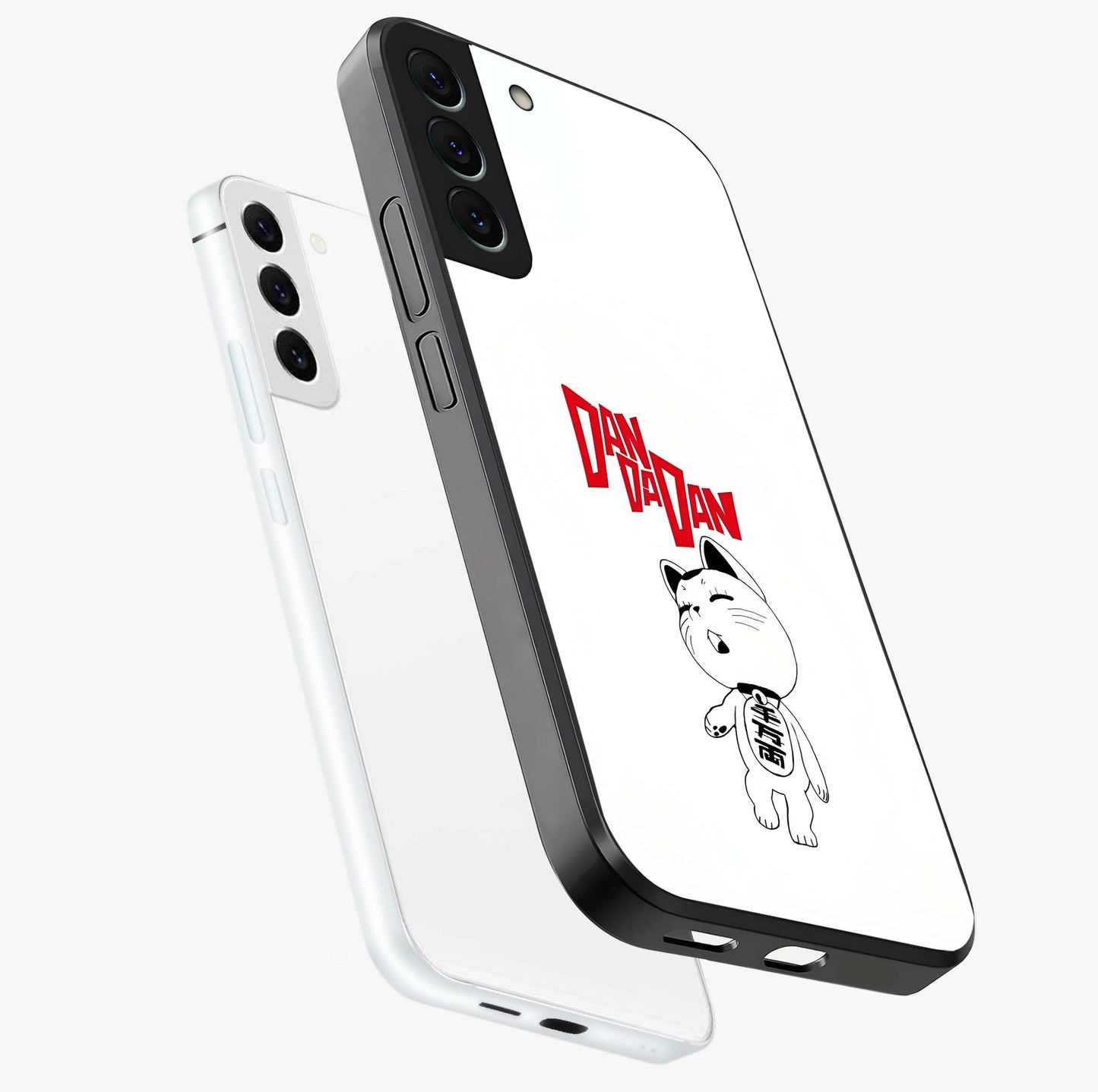 Playful Spirit Charm Glass Case displayed in angled mockup highlighting lively decorative design with playful aesthetic style.