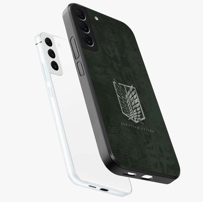 Wings Of Freedom Glass Case displayed in angled mockup highlighting graceful wing design with inspirational aesthetic.