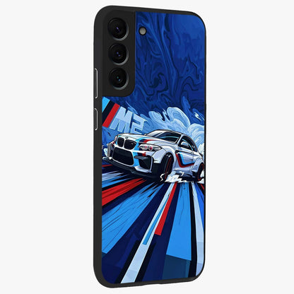 Drift Power Rush Glass Case upright view showcasing high speed racing artwork with bold automotive theme.
