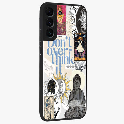 Ethereal Thoughts Glass Case upright view showcasing delicate artistic composition with peaceful dreamy theme.