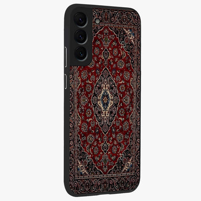 Heritage Carpet Royale Glass Case upright view showcasing detailed ornamental artwork with luxurious traditional theme.