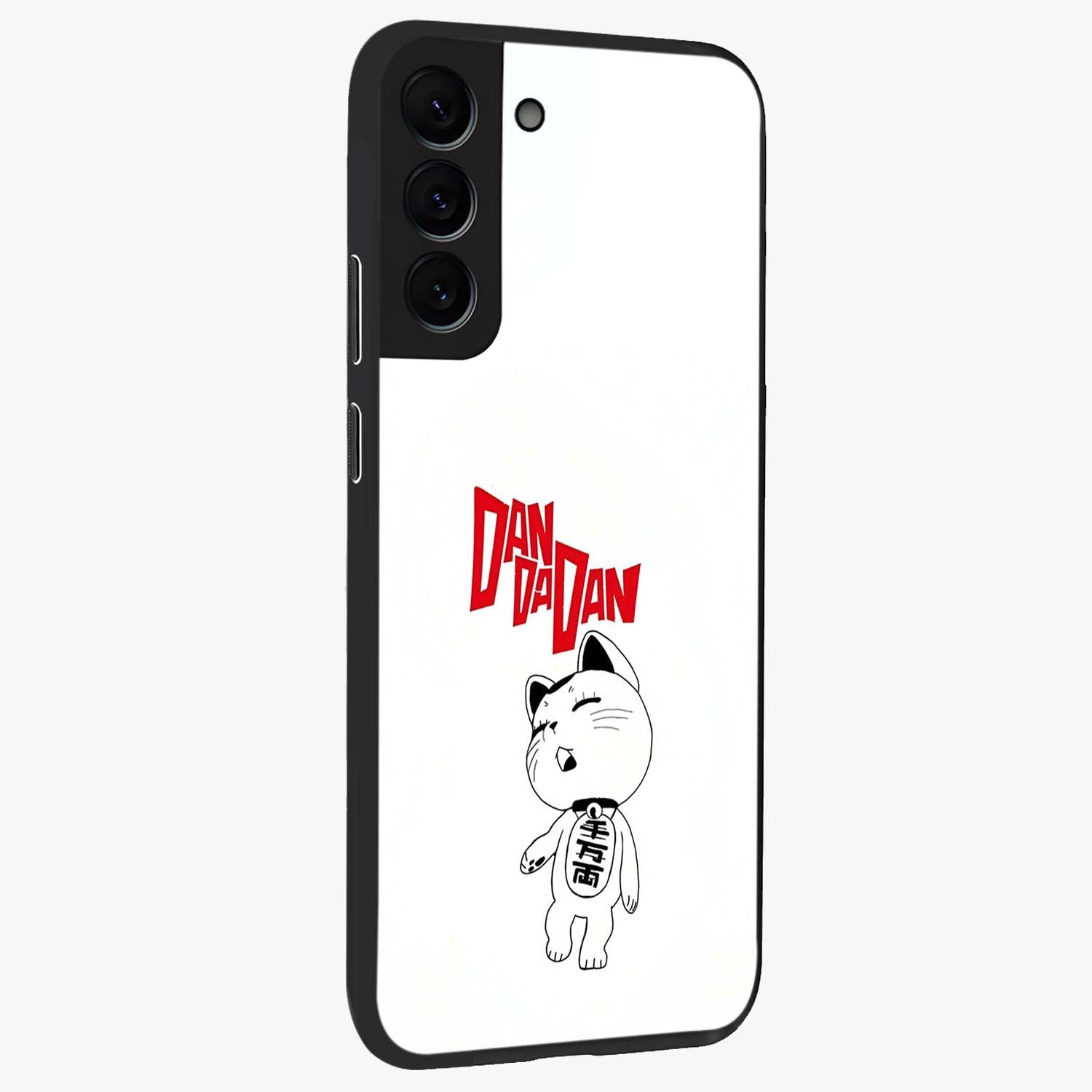 Playful Spirit Charm Glass Case upright view showcasing vibrant charm artwork with fun artistic theme.