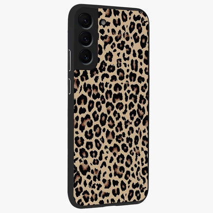 Savage Chic Pattern Glass Case upright view showcasing trendy decorative artwork with edgy fashion theme.