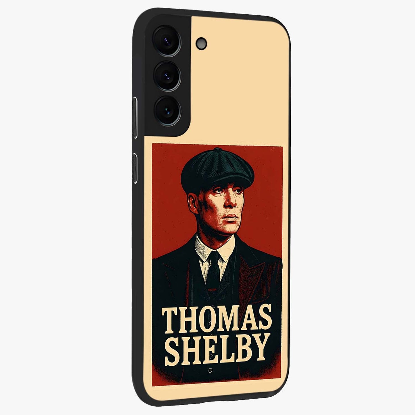 Vintage Mafia Authority Glass Case upright view showcasing dramatic vintage artwork with iconic authority theme.