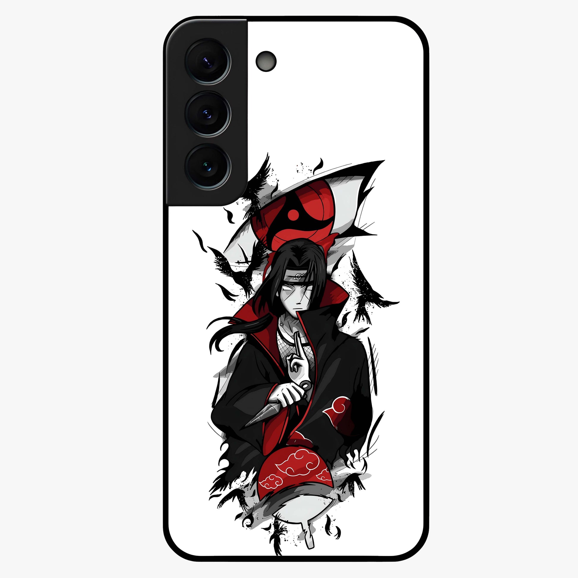 It Comes In Waves Quote Glass Case showing flat back view with inspirational wave themed quote artwork and glossy glass finish.