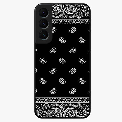 Retro Rebel Threads Glass Case showing flat back view with vintage street style artwork and glossy glass finish.