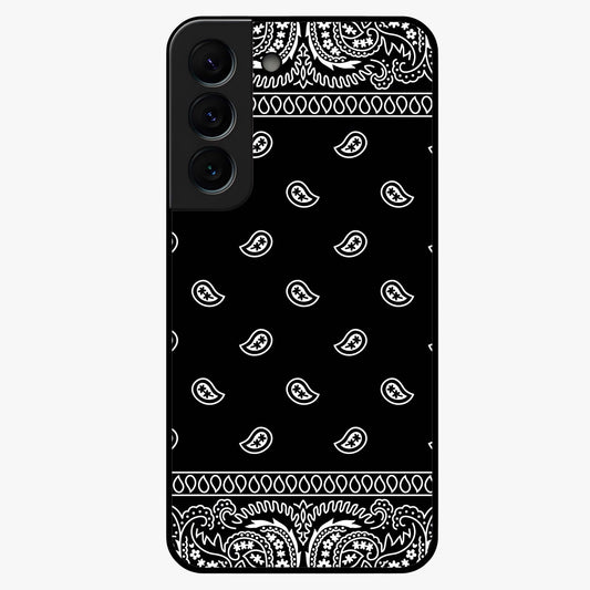 Retro Rebel Threads Glass Case showing flat back view with vintage street style artwork and glossy glass finish.