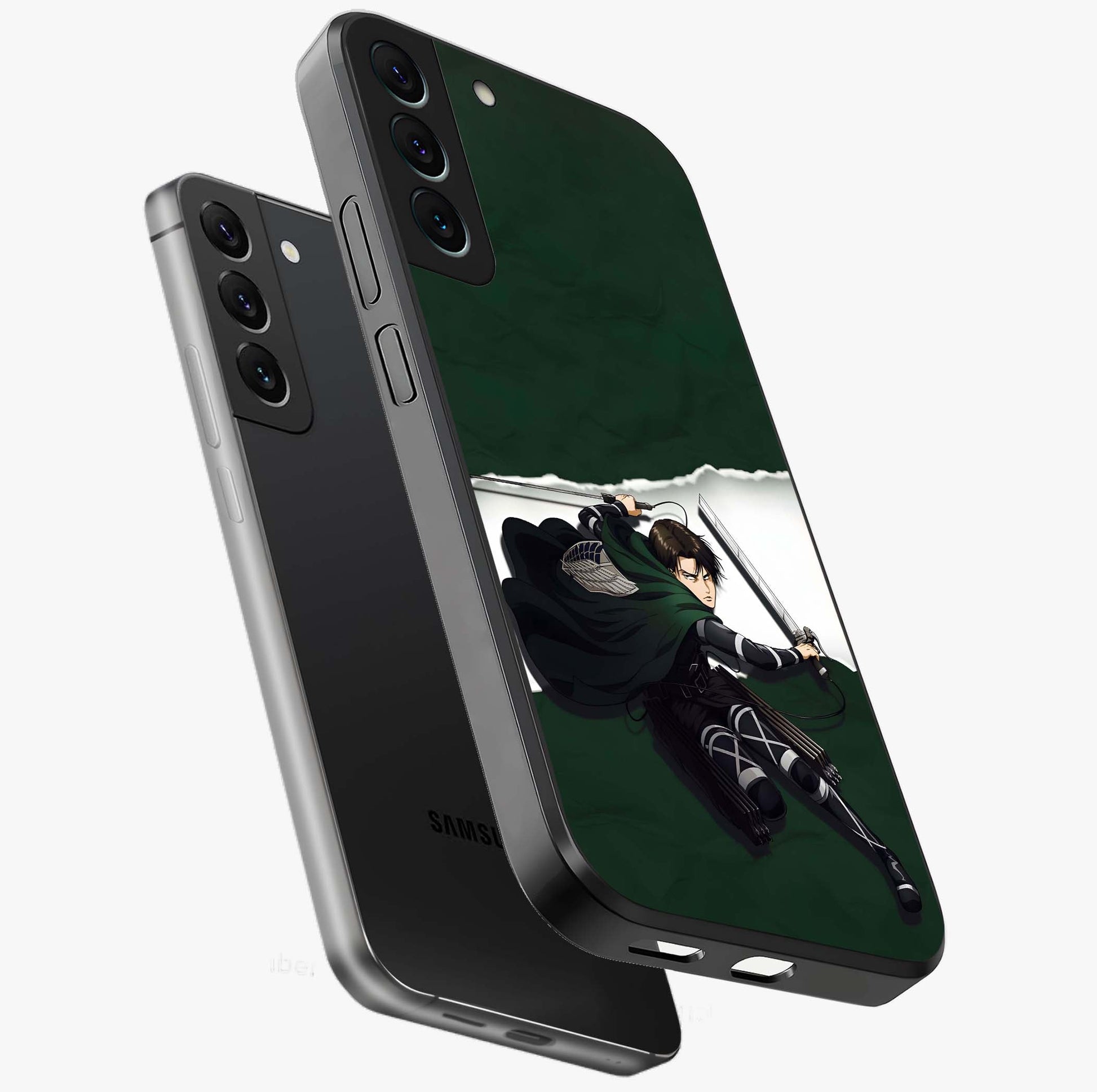 Emerald War Vanguard Glass Case displayed in angled mockup highlighting intense battle inspired design with emerald tone aesthetic.