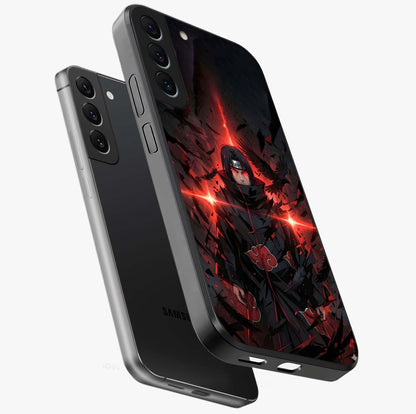 Focus Mode On Glass Case displayed in angled mockup highlighting clean minimal text artwork with modern aesthetic style.