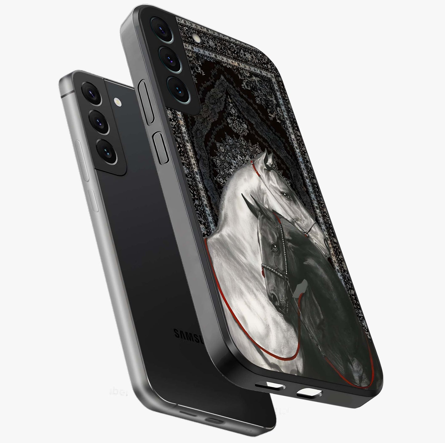 Majestic Ride Legacy Glass Case displayed in angled mockup highlighting sleek vehicle design with bold racing aesthetic.