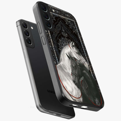 Majestic Ride Legacy Glass Case displayed in angled mockup highlighting sleek vehicle design with bold racing aesthetic.