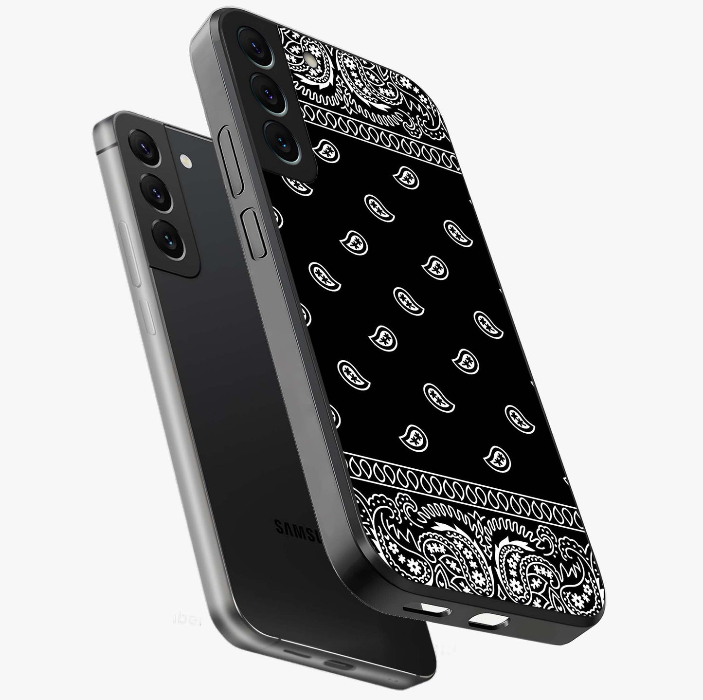Retro Rebel Threads Glass Case displayed in angled mockup highlighting retro inspired graphic design with rebellious aesthetic.
