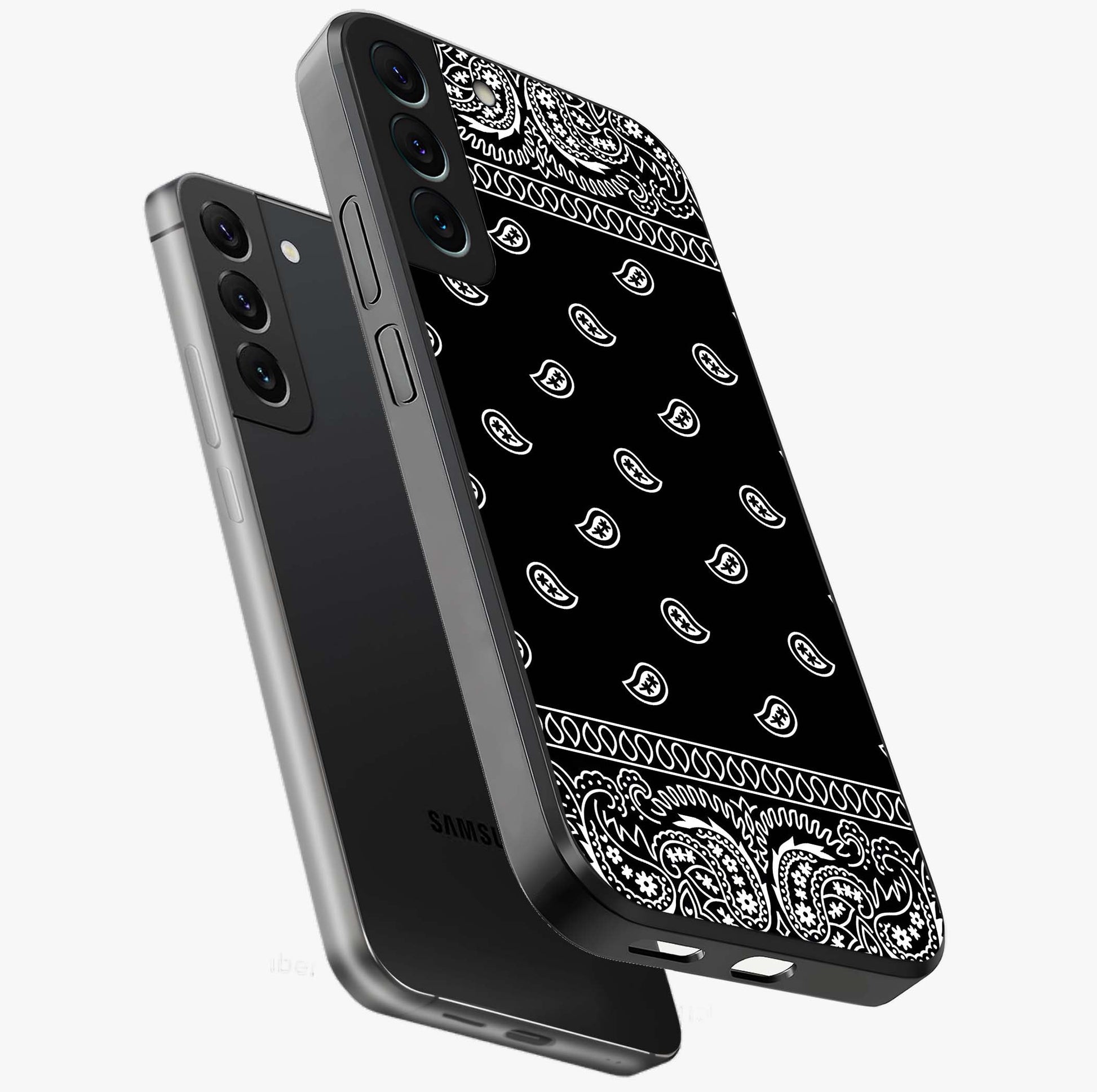 Retro Rebel Threads Glass Case displayed in angled mockup highlighting retro inspired graphic design with rebellious aesthetic.