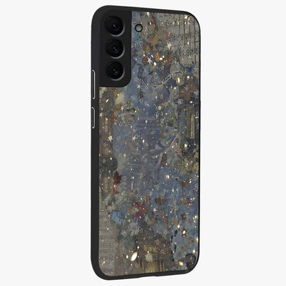 Aesthetic Astrolophia Glass Case upright view showcasing soft aesthetic theme with stylish modern look.