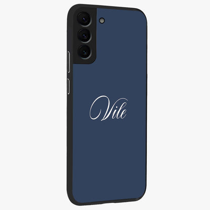 Blue Vintage Floral Pattern Glass Case displayed in angled mockup highlighting classic blue floral pattern and retro aesthetic design.