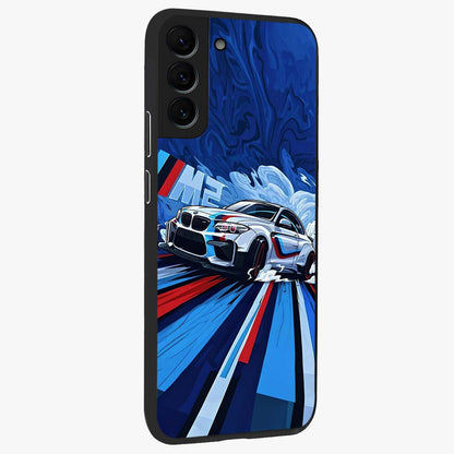 Drift Power Rush Glass Case upright view showcasing high speed racing artwork with bold automotive theme.