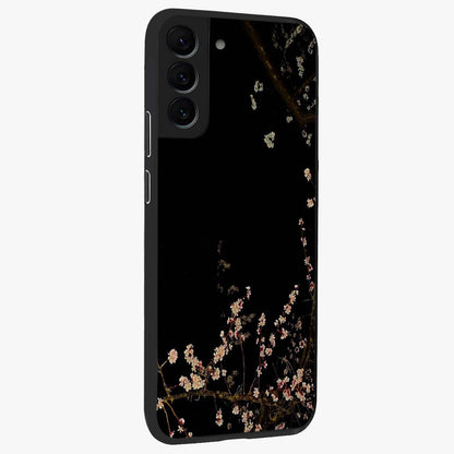 Petal Moon Light With Custom Name Glass Case upright view showcasing elegant floral moon artwork with personalized aesthetic.