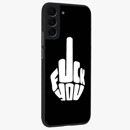 Rebel Mode On Glass Case upright view showcasing striking statement artwork with bold rebellious theme.