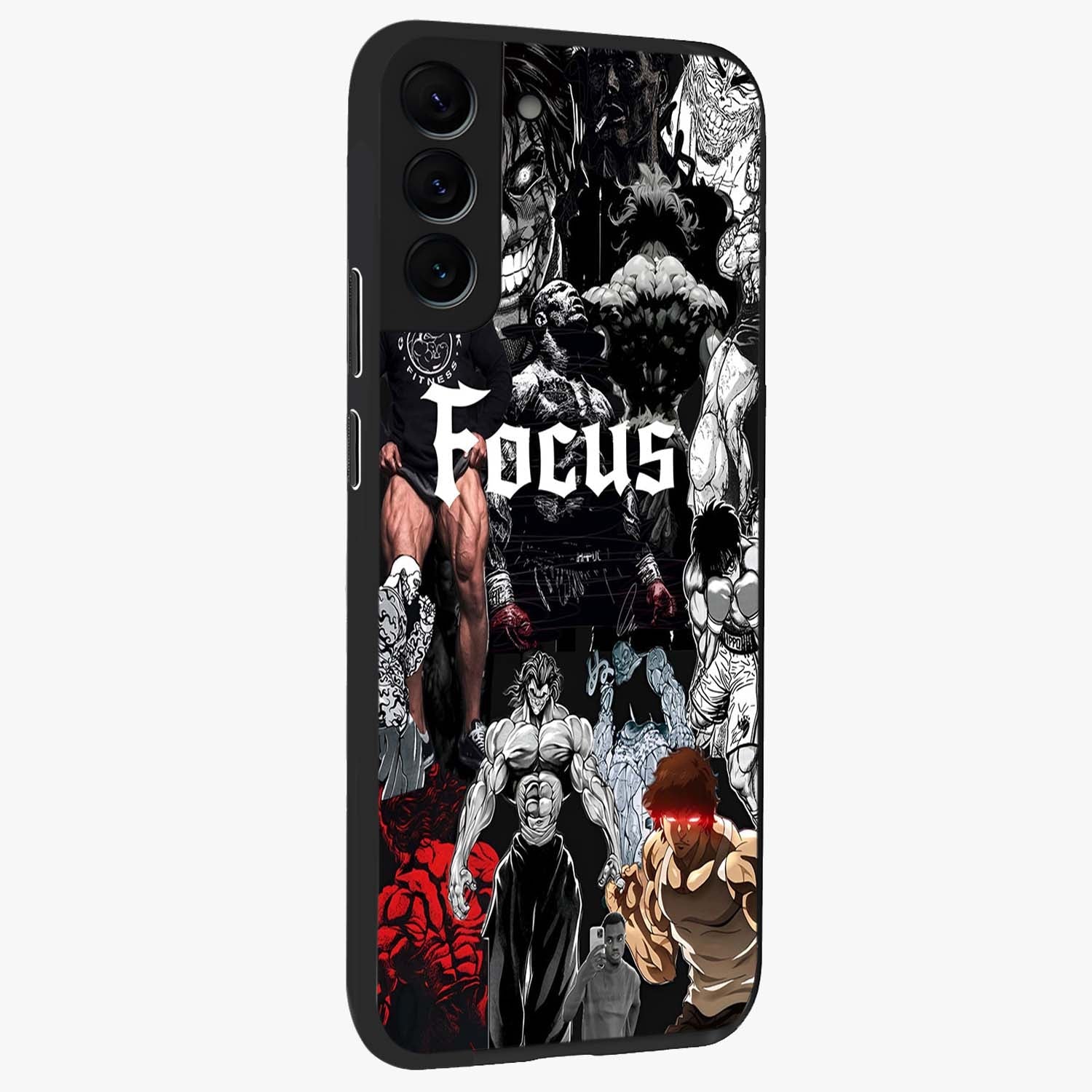 Relentless Power Focus Glass Case upright view showcasing strong inspirational artwork with powerful focus theme.