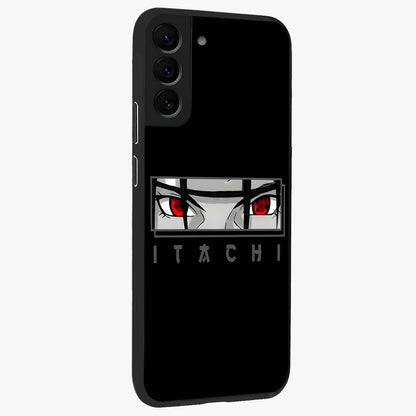 Scarlet Gaze Dominance Glass Case upright view showcasing powerful dramatic artwork with dominant artistic theme.