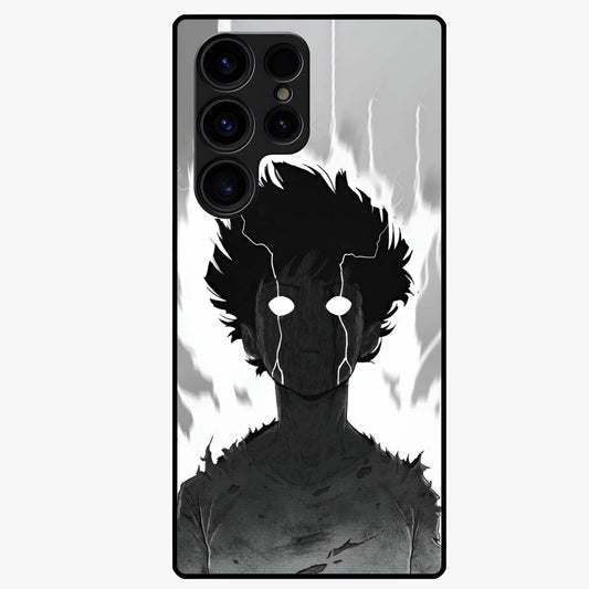 Awakened Inner Rage Glass Case showing flat back view with intense artistic artwork and glossy glass finish.