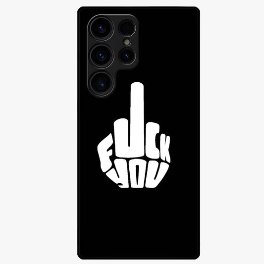 Rebel Mode On Glass Case showing flat back view with bold rebellious typography artwork and glossy glass finish.