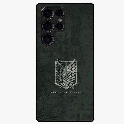 Wings Of Freedom Glass Case showing flat back view with symbolic wings artwork and glossy glass finish.