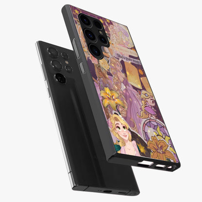 Magical Tangled Dream Glass Case displayed in angled mockup highlighting whimsical fantasy design with magical aesthetic.
