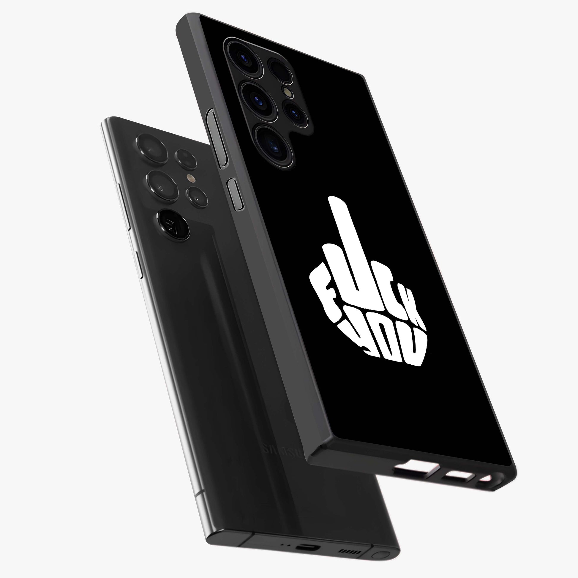 Rebel Mode On Glass Case displayed in angled mockup highlighting edgy text design with modern street aesthetic.